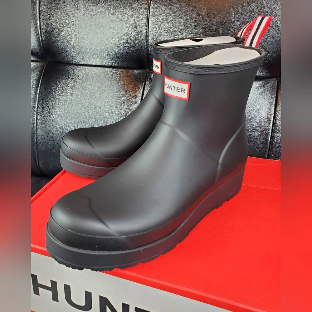 Hunter Boots Short Black BNIB!! Sz10W and 11W - Picture 3 of 6